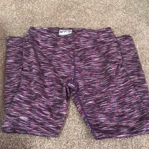 Purple and pink leggings